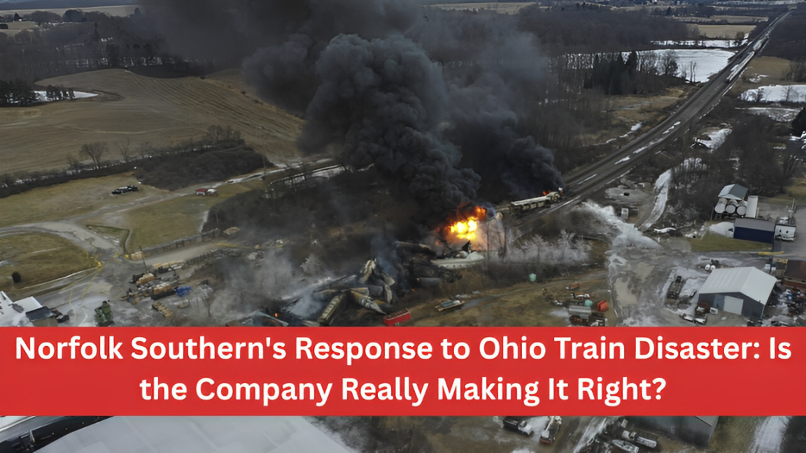 Norfolk Southern's Response to Ohio Train Disaster: Is the Company Really Making It Right?